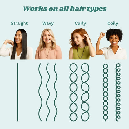 CurlWand – Lockenbürste zum Stylen für welliges & lockiges Haar