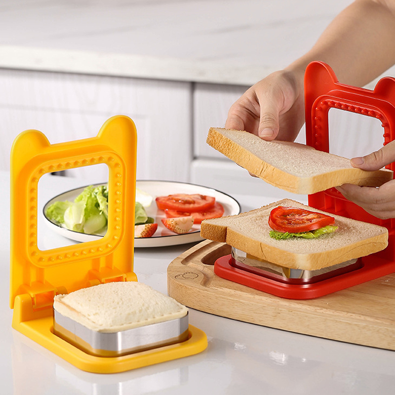 Sandwich Ausstecher & Versiegler | Macht gefüllte Taschen-Sandwiches in Sekunden | BPA-freier Kunststoff | Für Lunchbox & Snacks