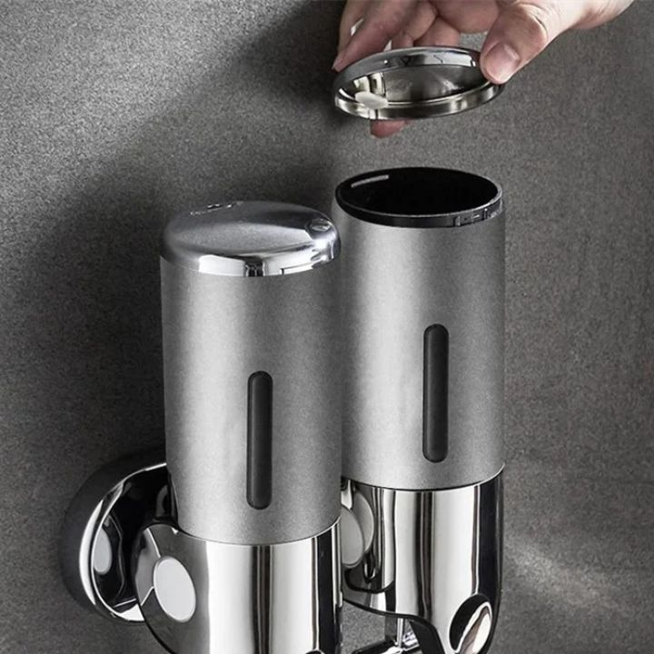 Wandmontierter Seifenspender | Edelstahl & ABS | Modernes Design | Platzsparend & Nachfüllbar