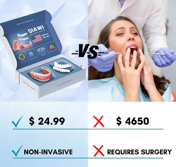 SmilePro – passgenaues Zahnprothesen-Set aus Silikon