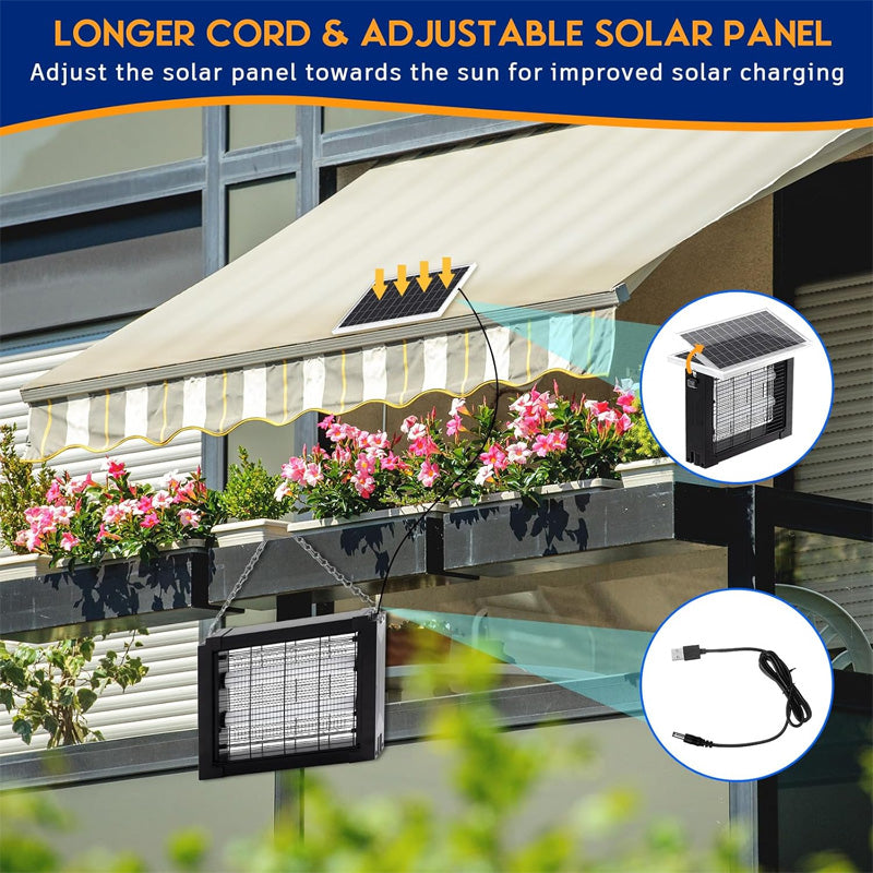 LunaZap™ | Solar Insektenvernichter – 3500V, UV & wetterfest