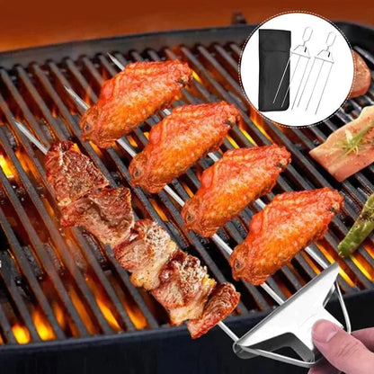 BlazeTrio Spieße — BBQ-Spieß-Set aus Edelstahl