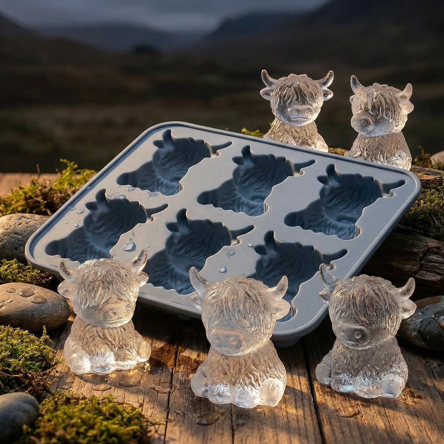 HighlandChill — Kuh Eiswürfel Form | 1+1 GRATIS