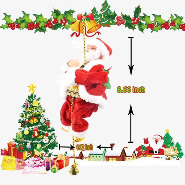 JollyClimb – Tanzender & Singender Weihnachtsmann | 50% RABATT