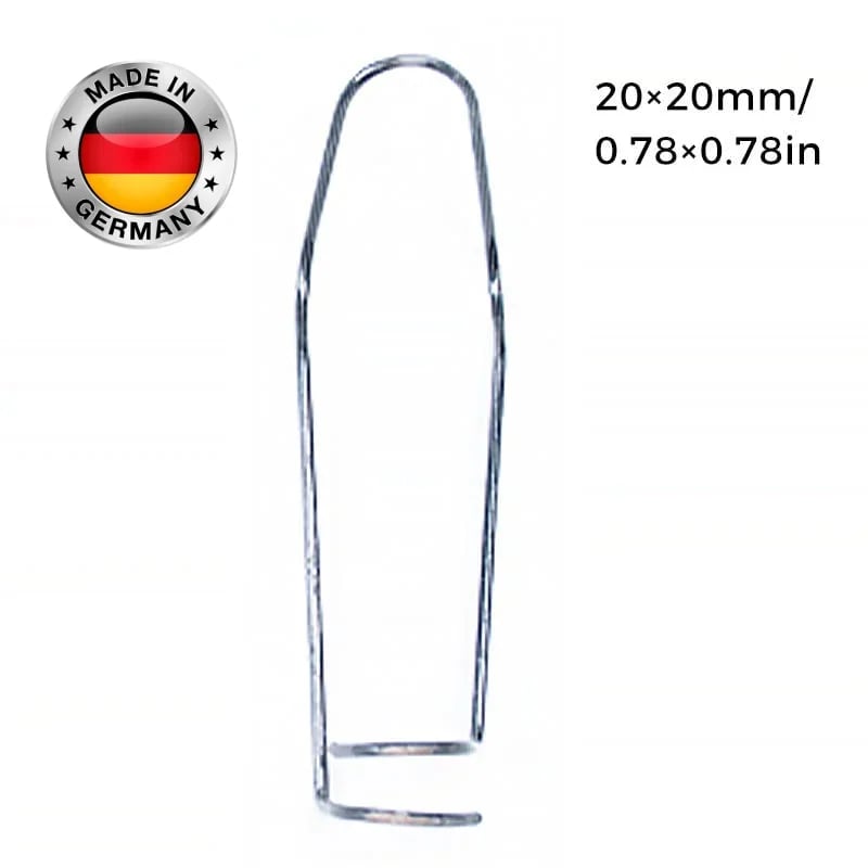 Zaun- & Rohrverbinder Clips aus verzinktem Eisen | Für Gewächshaus, Zaun, Rankhilfe & Spalier | Korrosionsschutz | 11/16/20 mm