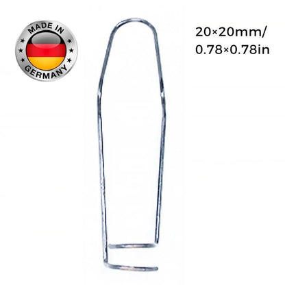 Zaun- & Rohrverbinder Clips aus verzinktem Eisen | Für Gewächshaus, Zaun, Rankhilfe & Spalier | Korrosionsschutz | 11/16/20 mm