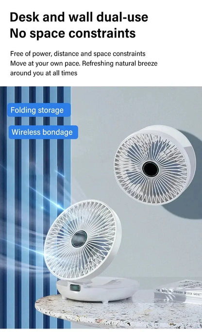 BreezeFlex™ | Faltbarer 2-in-1 Küchen- & Tischventilator
