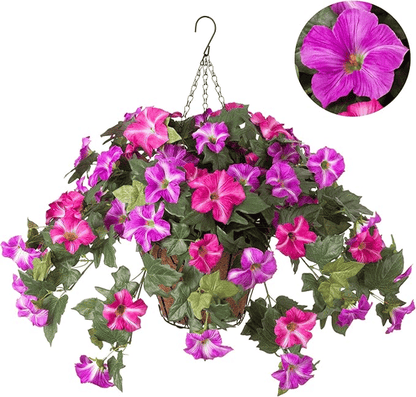 EverBloom – Künstlicher Petunien-Hängekorb