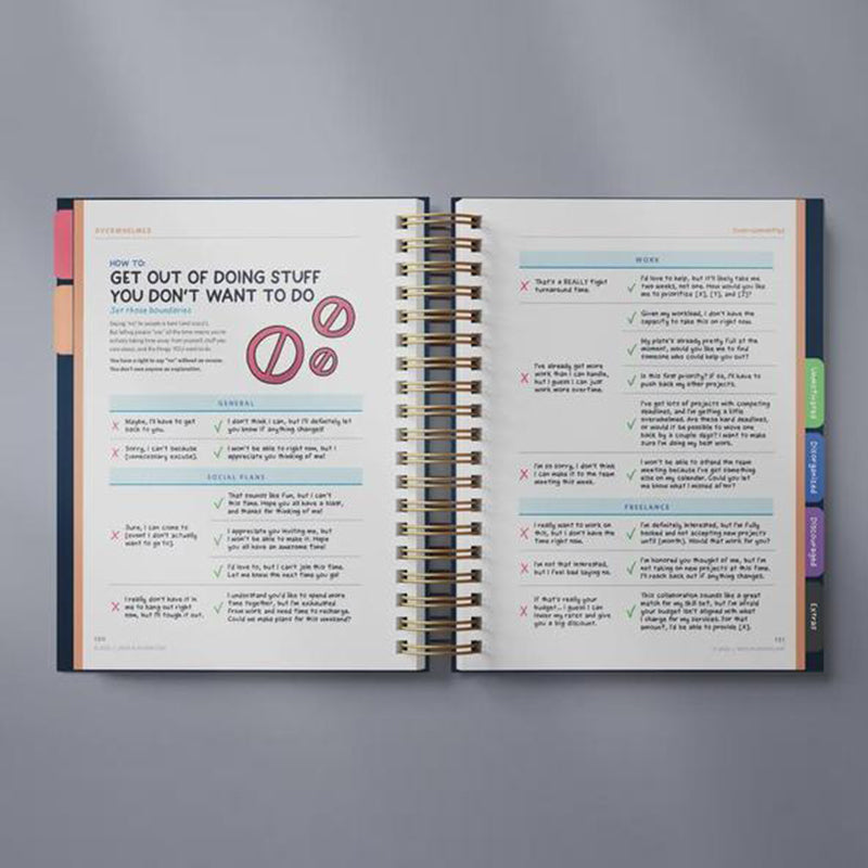Anti-Planer Arbeitsbuch gegen Prokrastination | 165+ Strategien für Fokus & Umsetzung | Undatiert, vollfarbig | 328 Seiten (25×22,9 cm)