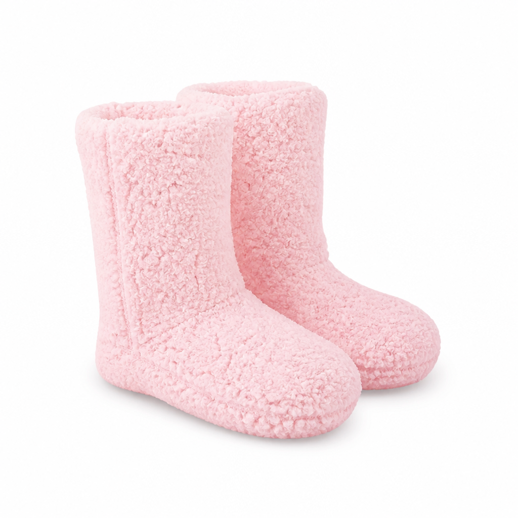 Flauschora™ | Warme Kuschelsocken mit weichem Fleecefutter und gepolsterter Sohle