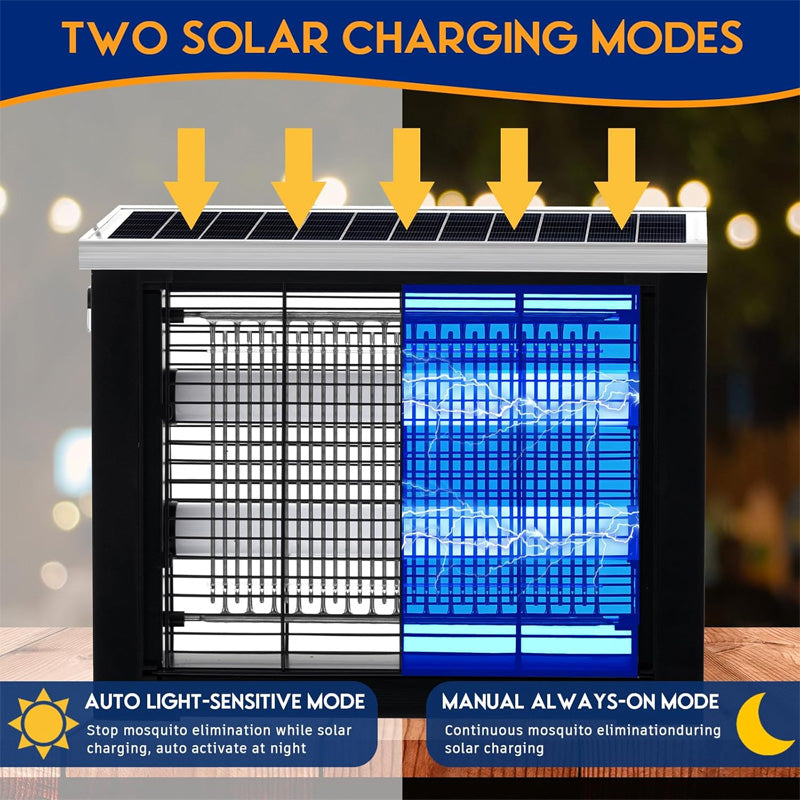 LunaZap™ | Solar Insektenvernichter – 3500V, UV & wetterfest