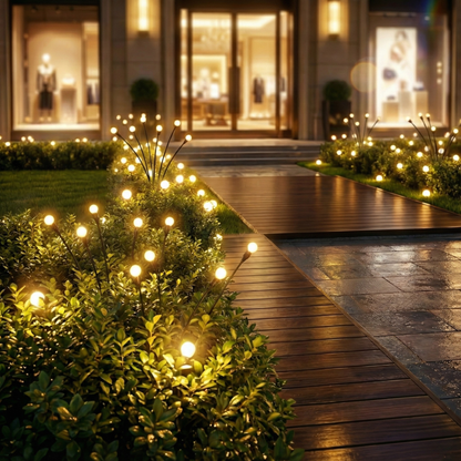 GlowNest — Solar-Garten-Feuerwerksleuchten mit farbwechselnden LEDs