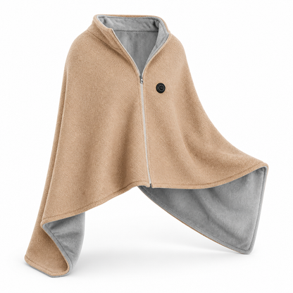 WarmWrap™ | Beheizbare Schulterdecke mit 8 Heizzonen und USB-C-Anschluss
