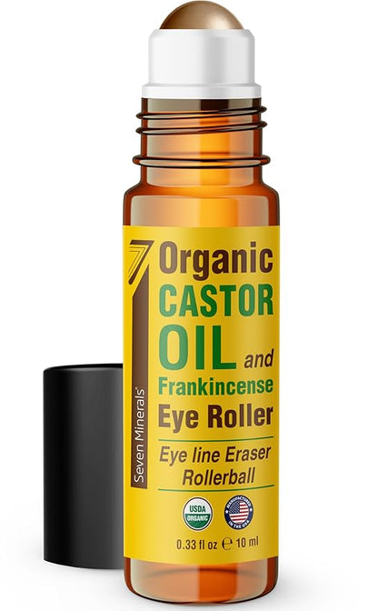 Seven Minerals Organic Castor Oil Eye Roller – 10 ml