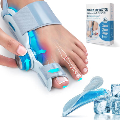 TechLove™ – Verstellbare Hallux-Valgus-Schiene mit kühlendem Gel-Pad