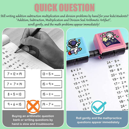 50% RABATT | Mathgenius™ Arithmetikrolle Designstempel für Kinder