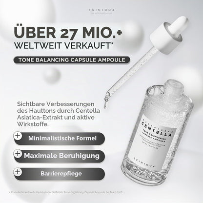 Madagascar Centella Tone Brightening Capsule Ampoule 100 ml – Hyaluron Serum für Feuchtigkeit, Glow & dunkle Flecken
