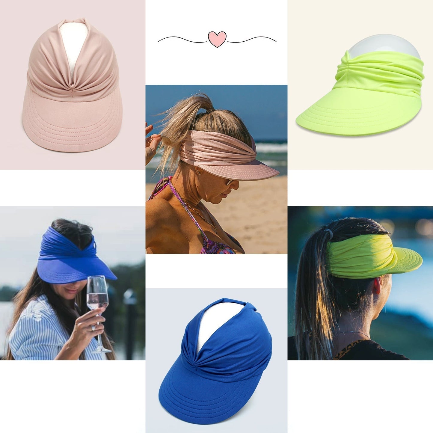 Brimhaven™ – UPF 50+ Damen-Sonnenvisier mit breiter Krempe und Pferdeschwanzöffnung + 50 % Rabatt