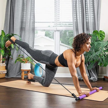 PowerSculpt Pro — Tragbares Pilates-Bar-Set mit Widerstandsbändern