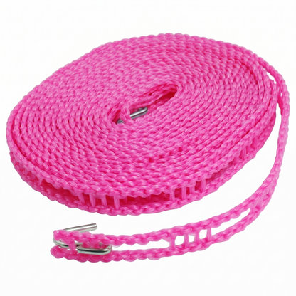 Breezelock™ – Windfeste 5-Meter Anti-Rutsch-Wäscheleine mit Haken + 50 % RABATT