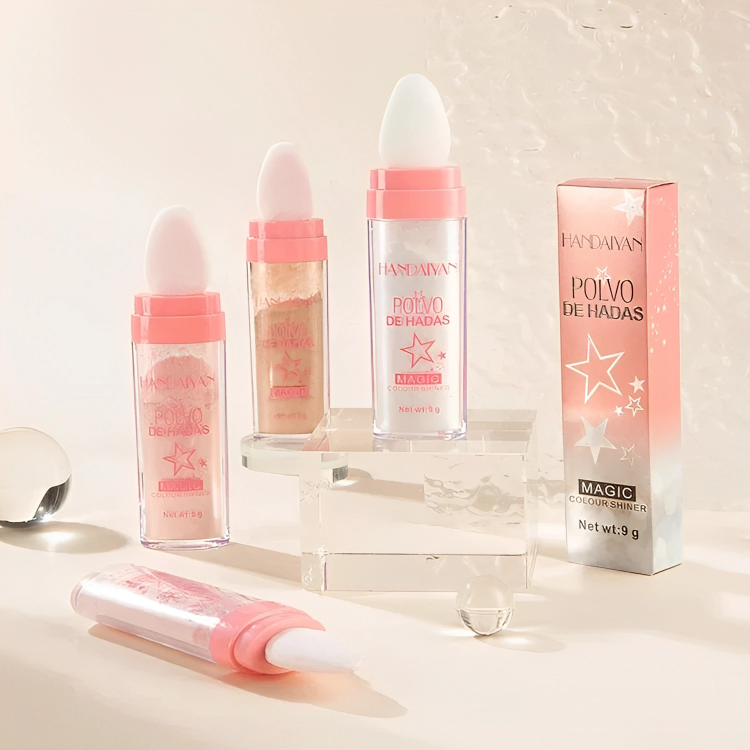 LumaBlaze — Schimmer-Puder-Highlighter-Stick für strahlenden Glow im Gesicht & am Körper