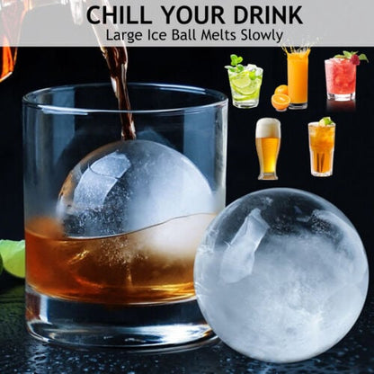 FrostVibe — Große Eis-Kugel-Form für Whiskey & Cocktails