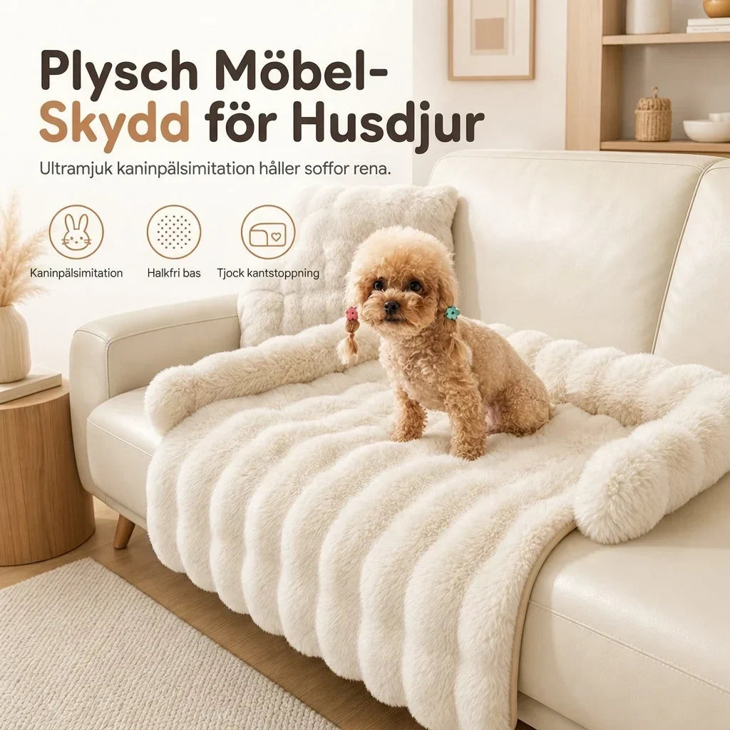 CozyFur™ | Kuschelige Haustiermatte aus Kunstfell mit rutschfester Unterseite