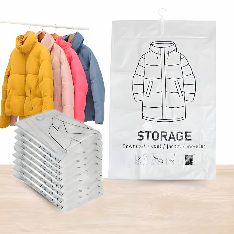 ClosetCrush — Vakuum-Aufbewahrungsbeutel für Kleidung und Ordnung im Kleiderschrank