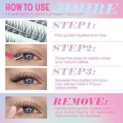 LashPress Wimpernextensions ohne Kleber – Natürliches Volumen
