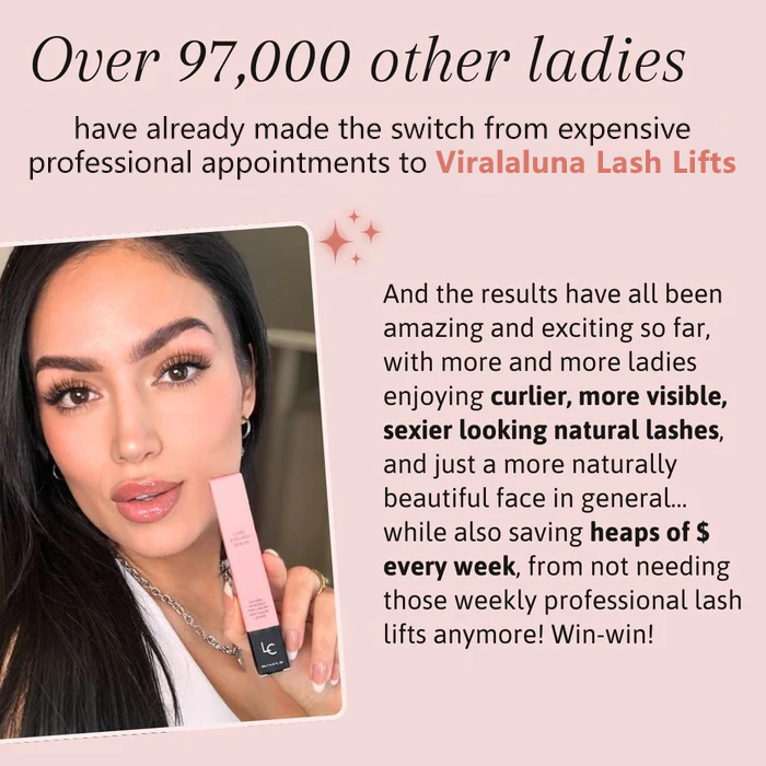 Viralaluna Lashlift Set | Volle, lange & natürlich geliftete Wimpern bis zu 8 Wochen (Letzter Tag Rabatt!)