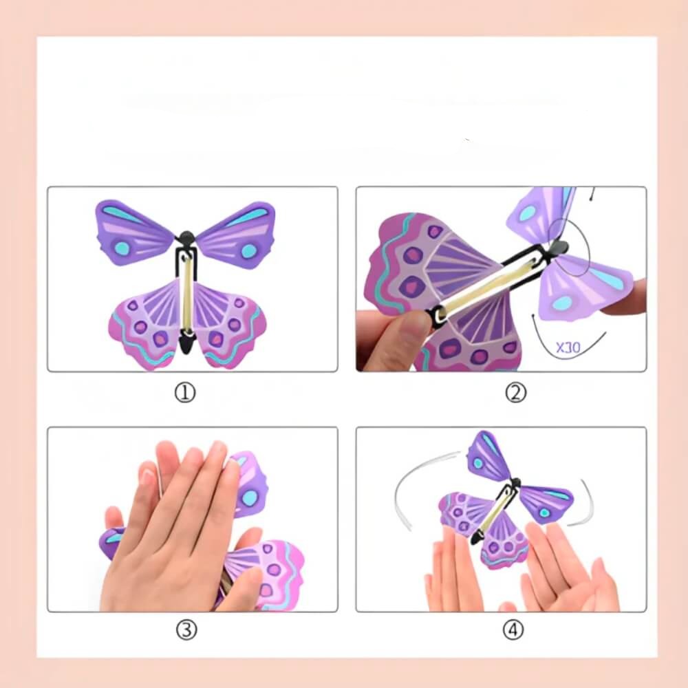 5+5 Gratis | FlyingButterfly - wiederverwendbare Schmetterlinge