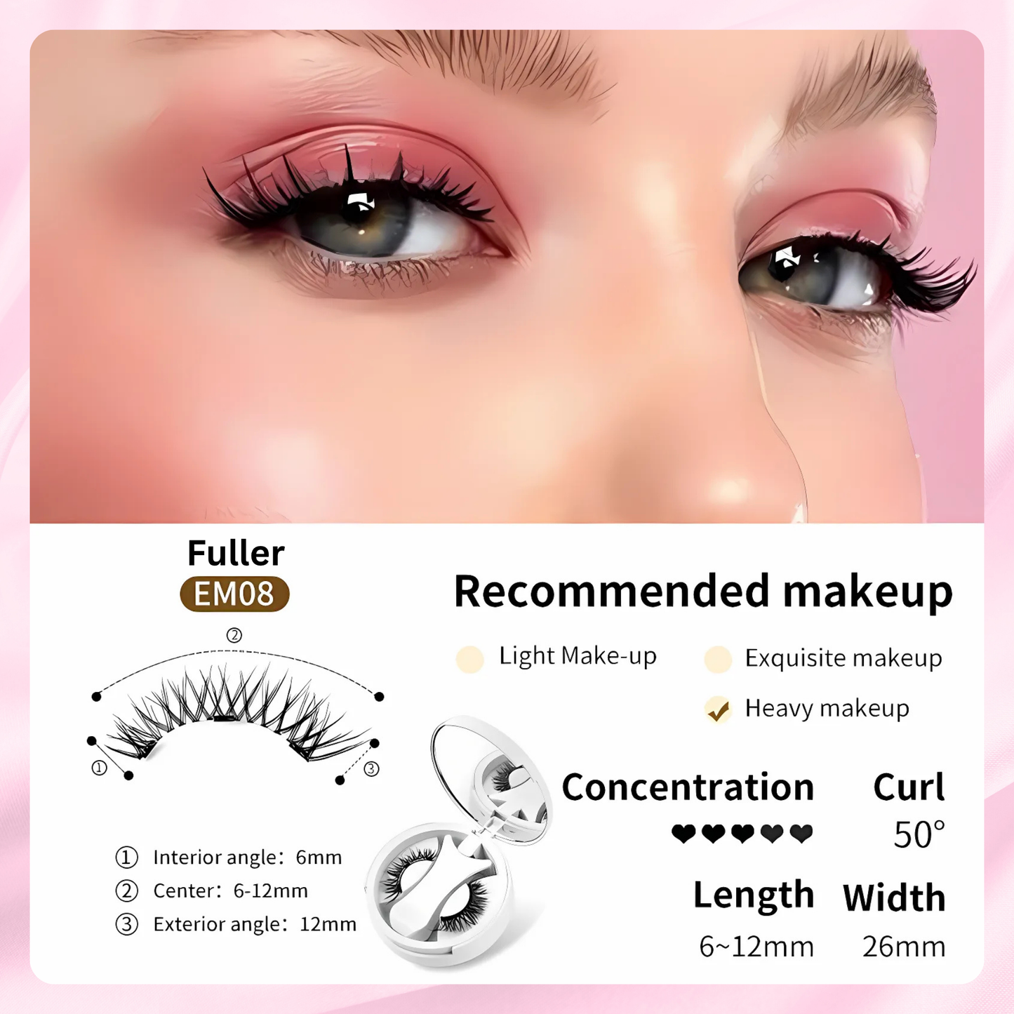 BeauAlori Magnetisches Wimpern-Set – Einfache Anwendung (Neue Edition)