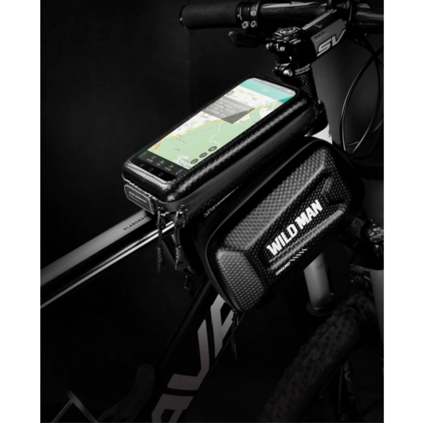 Fahrrad-Rahmentasche mit Handy-Fenster – Wasserdichtes Hardcase | Letzter Tag Rabatt!