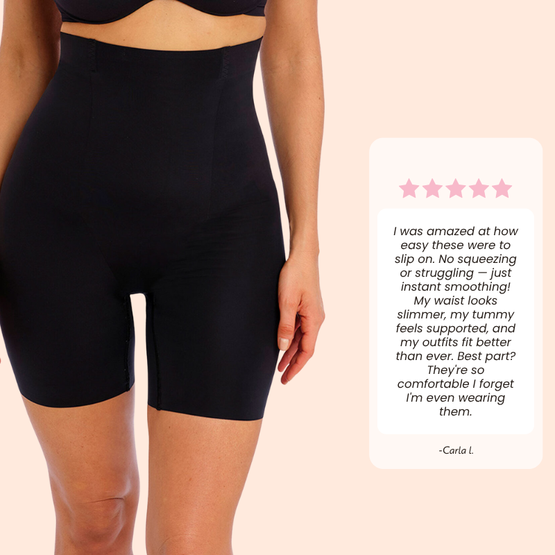 Rutschfeste Shaping-Panty-Shorts mit hohem Bund