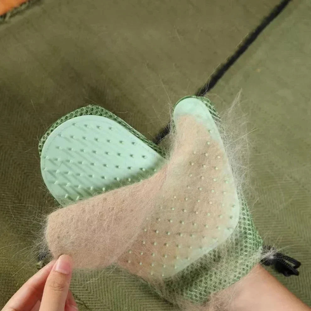 FurCare™ | Doppelseitiger Fellpflege-Handschuh mit Massagefunktion