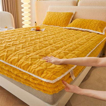 CozyWrap™ | Dicke warme Spannbettauflage