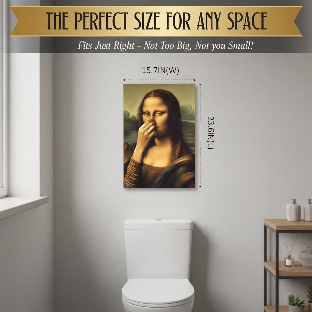 SmirkLisa – Humorvoller Wandkunstdruck der Mona Lisa