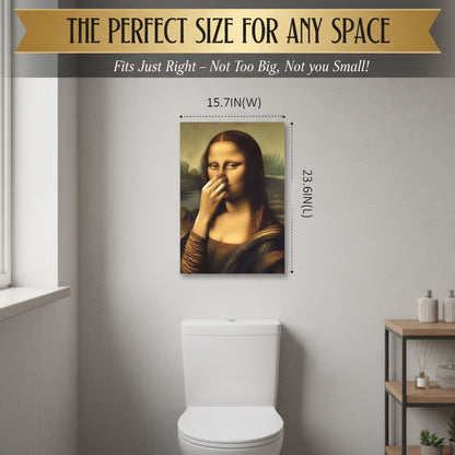 SmirkLisa – Humorvoller Wandkunstdruck der Mona Lisa