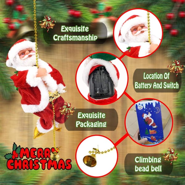 JollyClimb – Tanzender & Singender Weihnachtsmann | 50% RABATT
