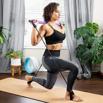 PowerSculpt Pro — Tragbares Pilates-Bar-Set mit Widerstandsbändern