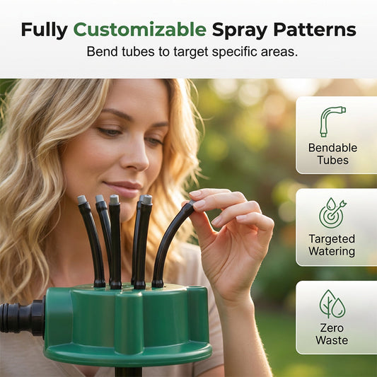 FlexRain™ | Flexibler Garten-Sprinkler mit individuell einstellbaren Sprüharmen