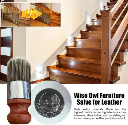 Lederreparatur-Creme 120 ml | Kaschiert Kratzer & Risse, frischt Farbe auf | Für Autositz, Sofa, Jacke & Tasche | Schnell trocknend