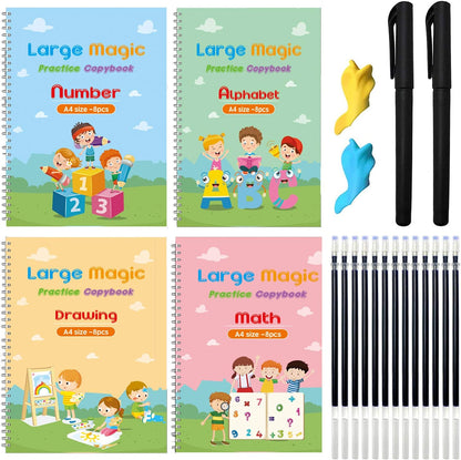 SchreibMeister - 4er Set (1+3 GRATIS) - Die erste Einführung ins Schreiben – Schreibbuch