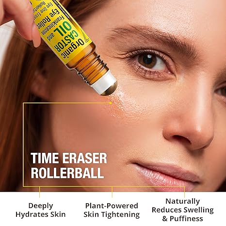 Seven Minerals Organic Castor Oil Eye Roller – 10 ml