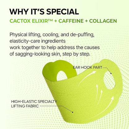 CactoLift™ – Kühlende Kollagen-V-Lifting-Maske für Kinn & Kiefer