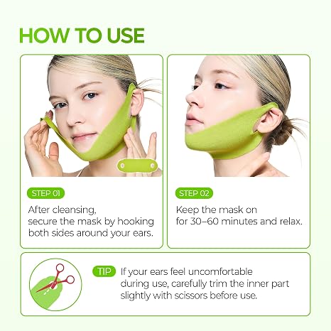 CactoLift™ – Kühlende Kollagen-V-Lifting-Maske für Kinn & Kiefer