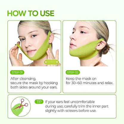 CactoLift™ – Kühlende Kollagen-V-Lifting-Maske für Kinn & Kiefer