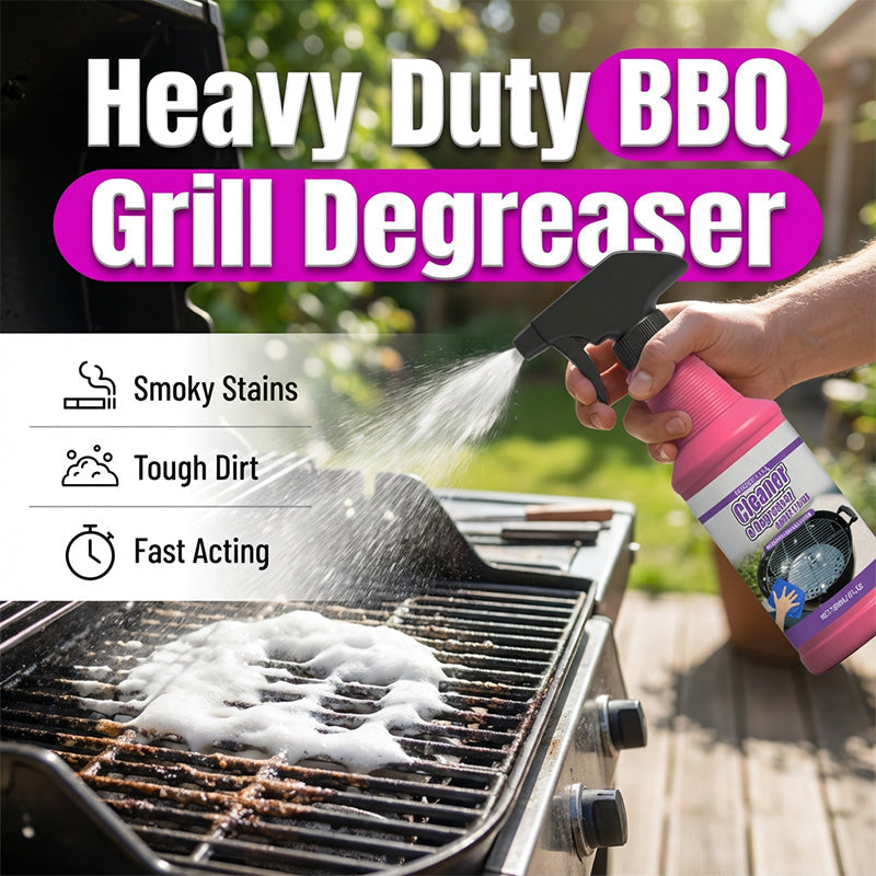 GrillGlow™ | Mühelose Sprüh- und Wisch-Reinigungskraft für den Grill