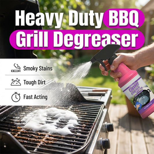 GrillGlow™ | Mühelose Sprüh- und Wisch-Reinigungskraft für den Grill