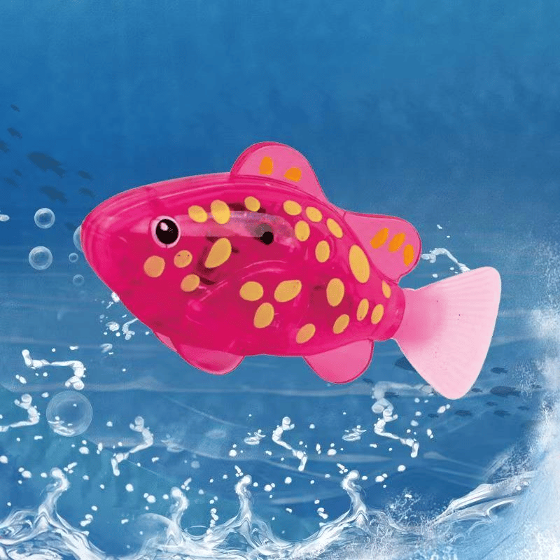 🔥🔥LETZTER TAG SALE – 50 % RABATT🔥🔥 🛁✨Elektronisches Bade-Spielzeugfischchen | LED-Leuchte | Automatisch schwimmendes Badewannenspielzeug 🐠💦